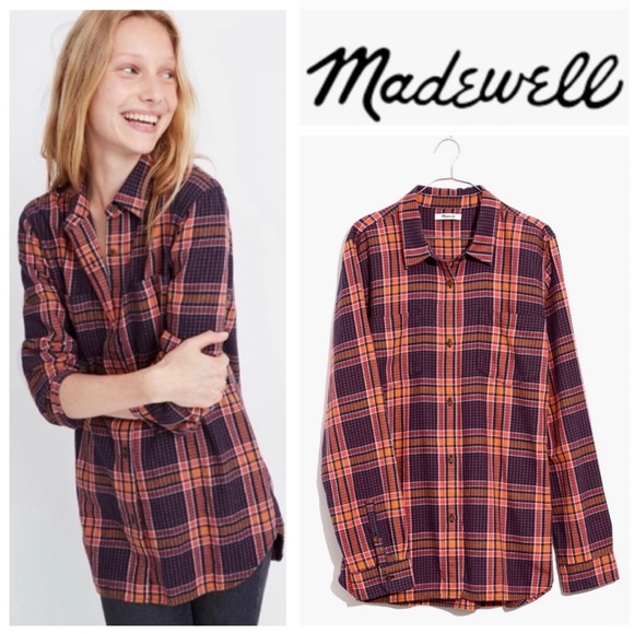 Madewell Tops - ⭐️Weekend Sale⭐️ MADEWELL NWT Plaid Flannel Shirt